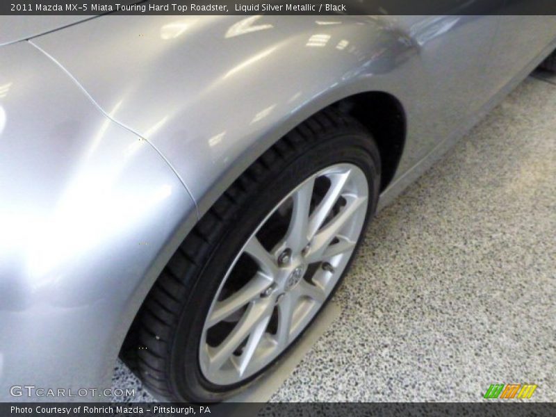 Liquid Silver Metallic / Black 2011 Mazda MX-5 Miata Touring Hard Top Roadster