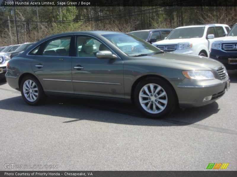 Sage Green / Beige 2008 Hyundai Azera Limited