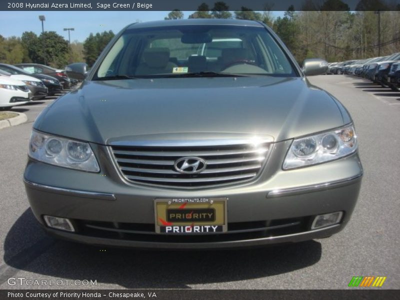 Sage Green / Beige 2008 Hyundai Azera Limited