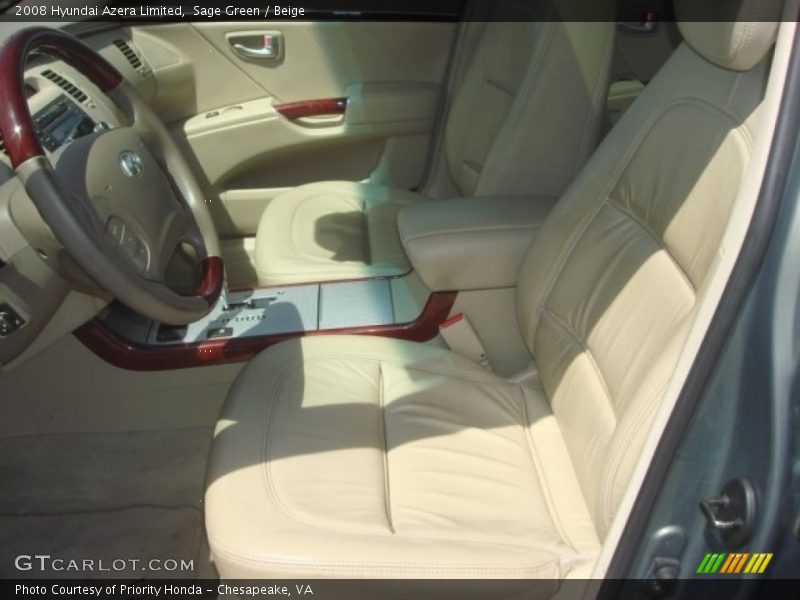 Sage Green / Beige 2008 Hyundai Azera Limited