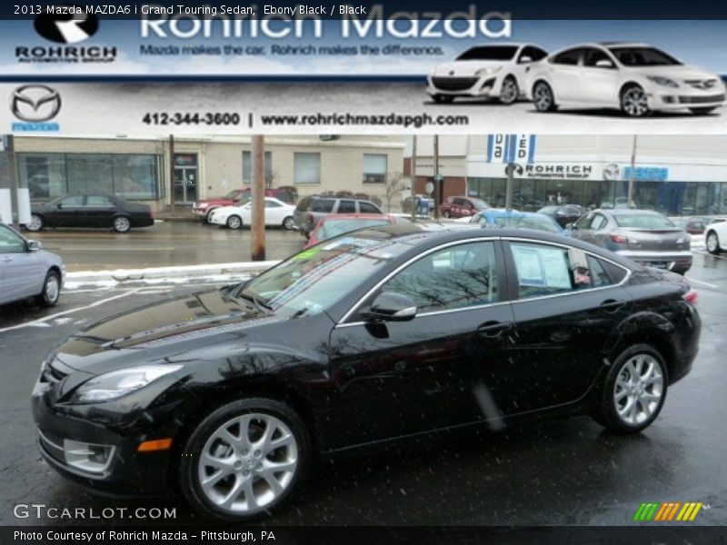 Ebony Black / Black 2013 Mazda MAZDA6 i Grand Touring Sedan