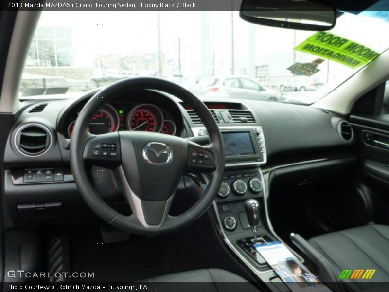 Ebony Black / Black 2013 Mazda MAZDA6 i Grand Touring Sedan