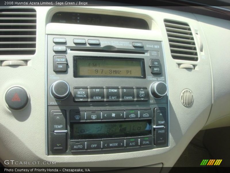 Sage Green / Beige 2008 Hyundai Azera Limited