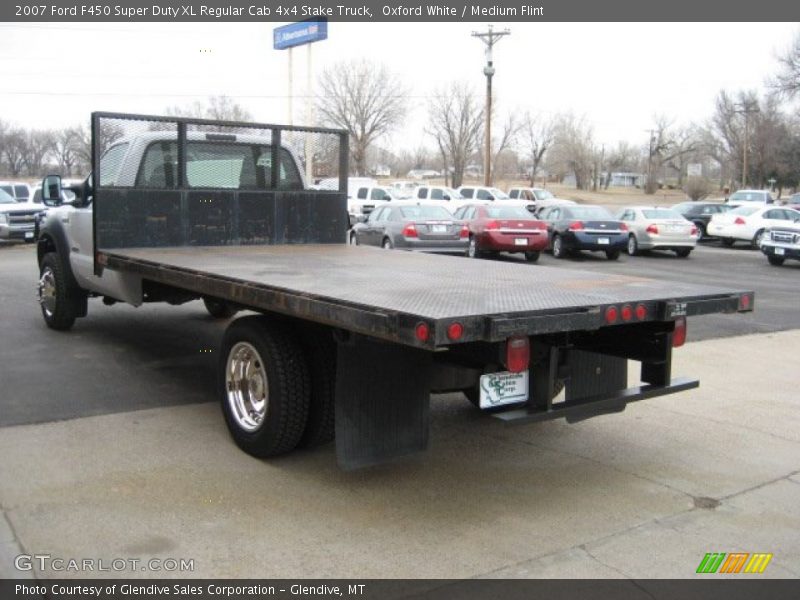 Oxford White / Medium Flint 2007 Ford F450 Super Duty XL Regular Cab 4x4 Stake Truck