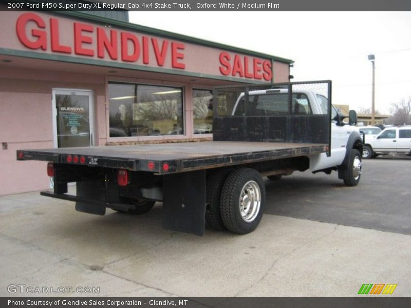 Oxford White / Medium Flint 2007 Ford F450 Super Duty XL Regular Cab 4x4 Stake Truck