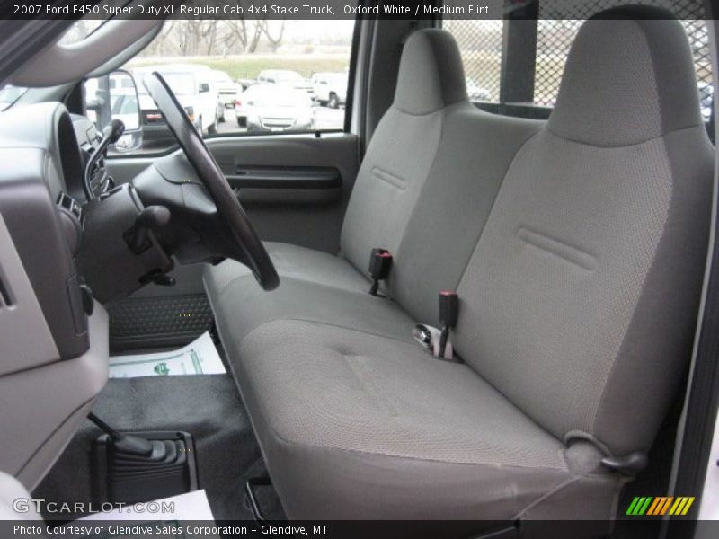 Oxford White / Medium Flint 2007 Ford F450 Super Duty XL Regular Cab 4x4 Stake Truck