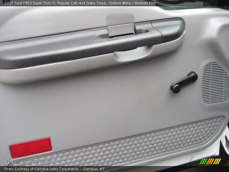 Oxford White / Medium Flint 2007 Ford F450 Super Duty XL Regular Cab 4x4 Stake Truck