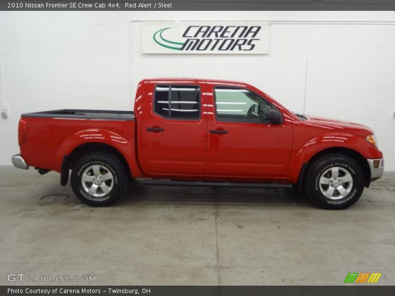 Red Alert / Steel 2010 Nissan Frontier SE Crew Cab 4x4