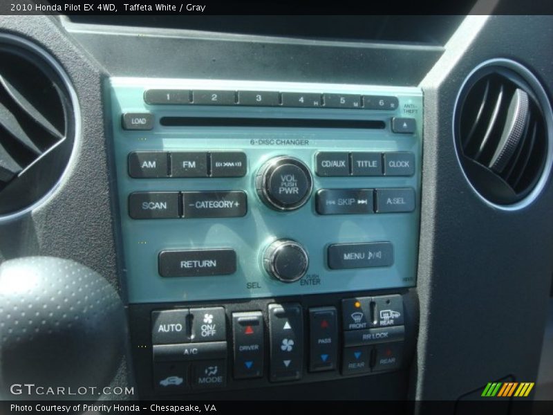 Taffeta White / Gray 2010 Honda Pilot EX 4WD