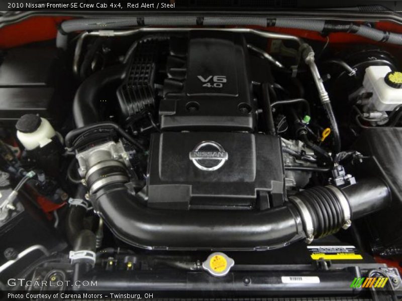 Red Alert / Steel 2010 Nissan Frontier SE Crew Cab 4x4