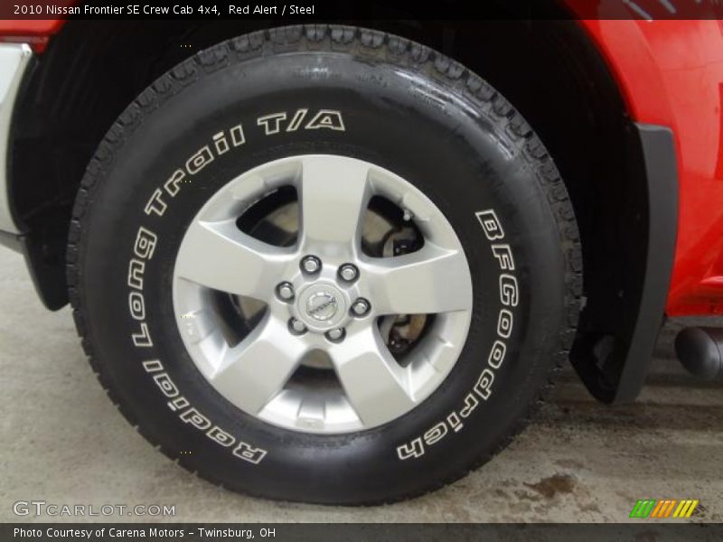 Red Alert / Steel 2010 Nissan Frontier SE Crew Cab 4x4