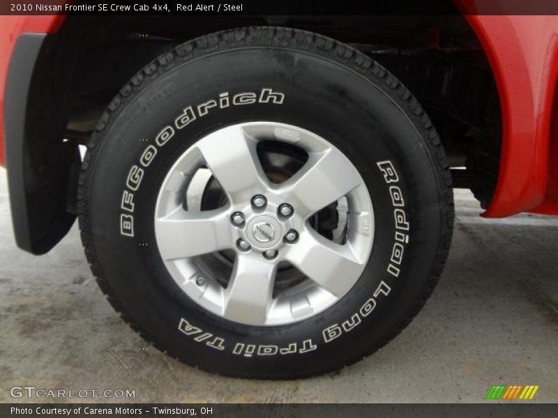 Red Alert / Steel 2010 Nissan Frontier SE Crew Cab 4x4