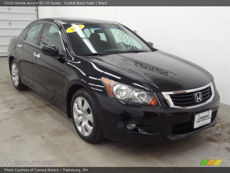Crystal Black Pearl / Black 2010 Honda Accord EX V6 Sedan