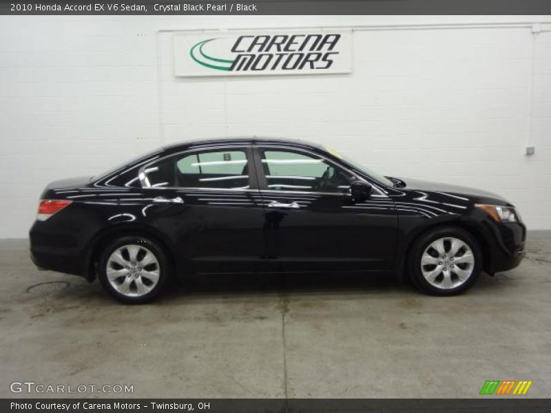 Crystal Black Pearl / Black 2010 Honda Accord EX V6 Sedan