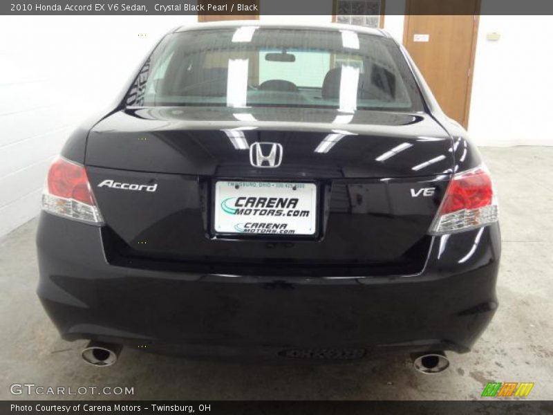 Crystal Black Pearl / Black 2010 Honda Accord EX V6 Sedan