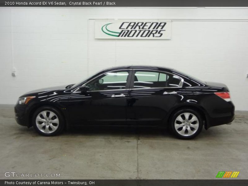 Crystal Black Pearl / Black 2010 Honda Accord EX V6 Sedan