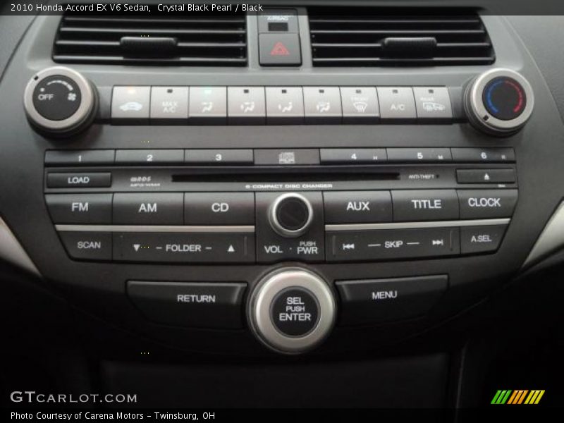 Controls of 2010 Accord EX V6 Sedan