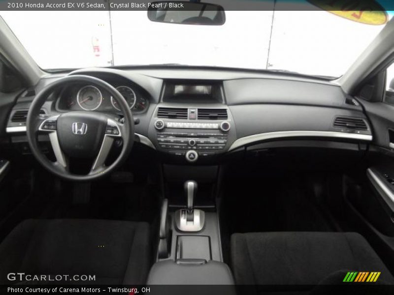 Crystal Black Pearl / Black 2010 Honda Accord EX V6 Sedan
