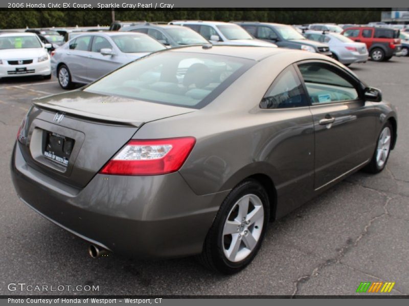 Sparkle Gray Pearl / Gray 2006 Honda Civic EX Coupe