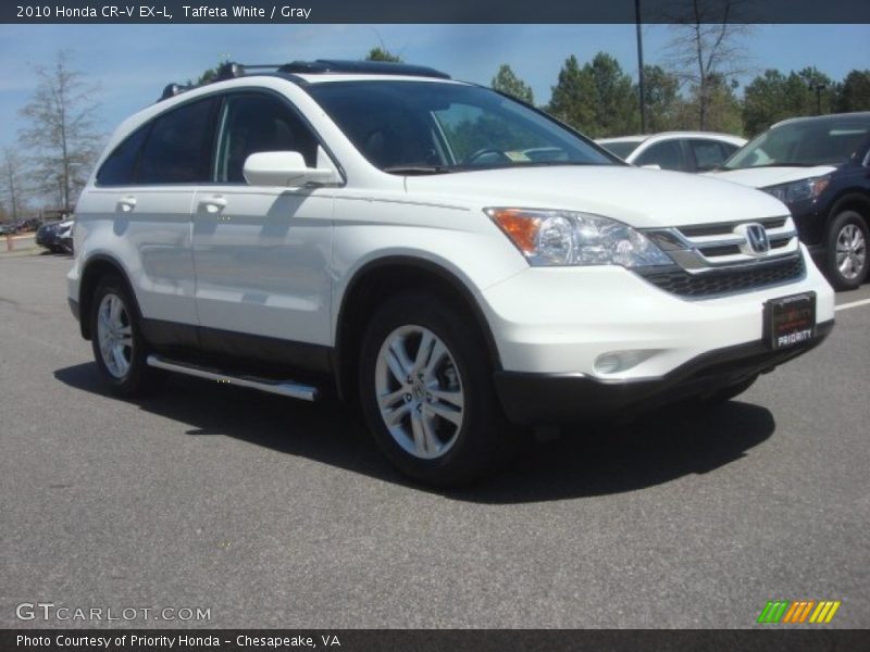 Taffeta White / Gray 2010 Honda CR-V EX-L