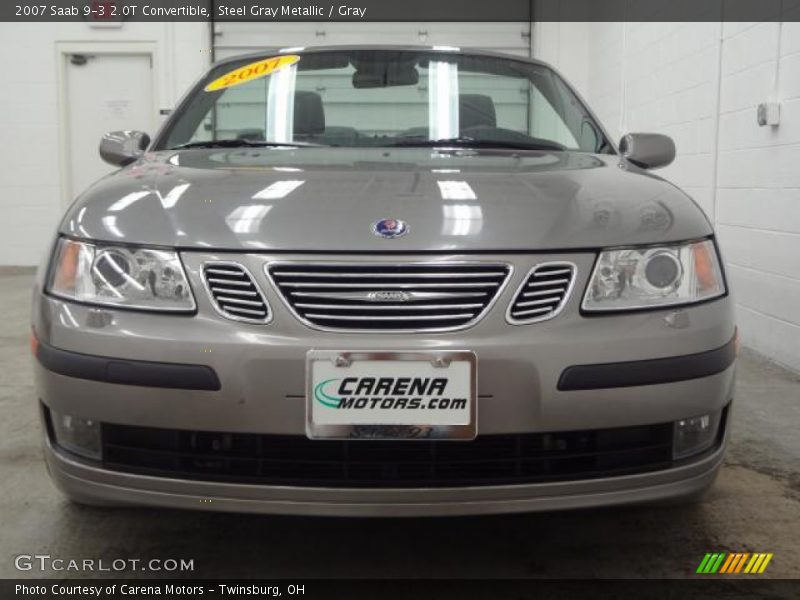 Steel Gray Metallic / Gray 2007 Saab 9-3 2.0T Convertible