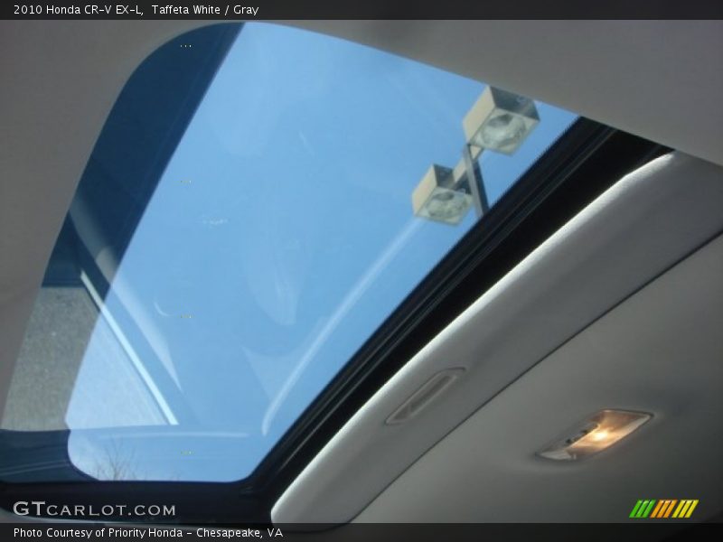 Taffeta White / Gray 2010 Honda CR-V EX-L