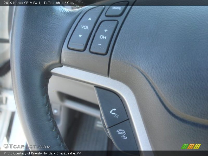Taffeta White / Gray 2010 Honda CR-V EX-L