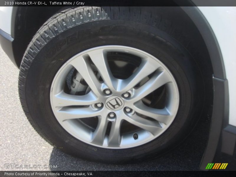 Taffeta White / Gray 2010 Honda CR-V EX-L