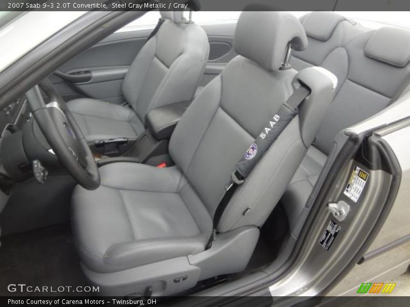 Front Seat of 2007 9-3 2.0T Convertible