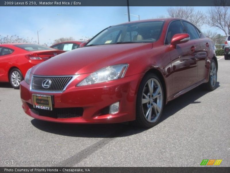 Matador Red Mica / Ecru 2009 Lexus IS 250