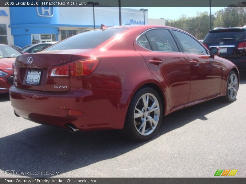 Matador Red Mica / Ecru 2009 Lexus IS 250