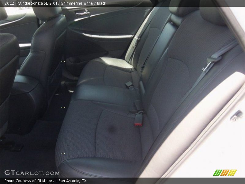 Shimmering White / Black 2012 Hyundai Sonata SE 2.0T