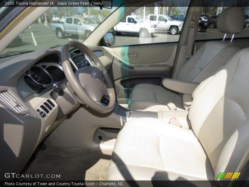Oasis Green Pearl / Ivory 2005 Toyota Highlander I4