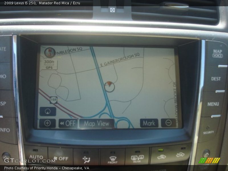 Matador Red Mica / Ecru 2009 Lexus IS 250