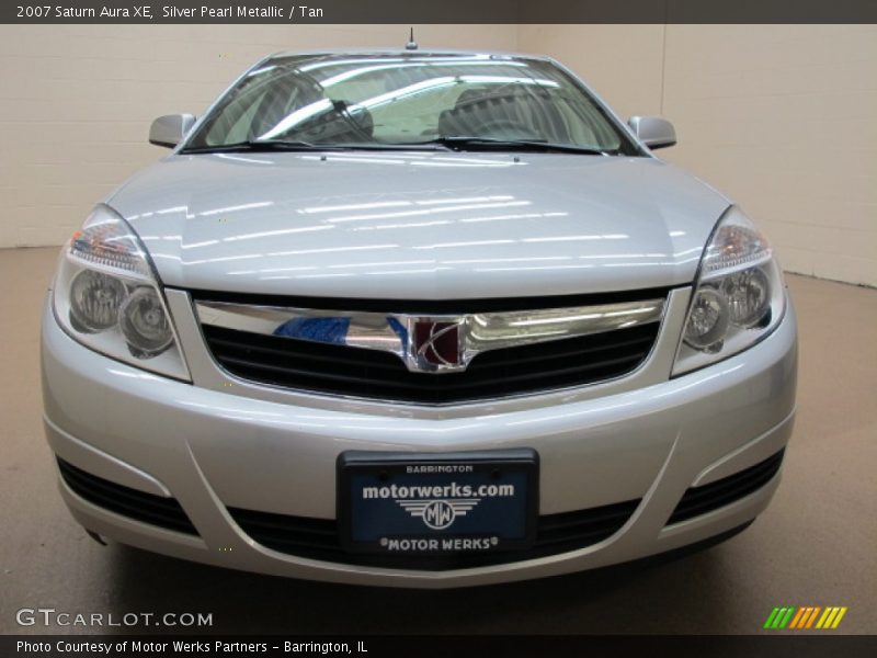 Silver Pearl Metallic / Tan 2007 Saturn Aura XE