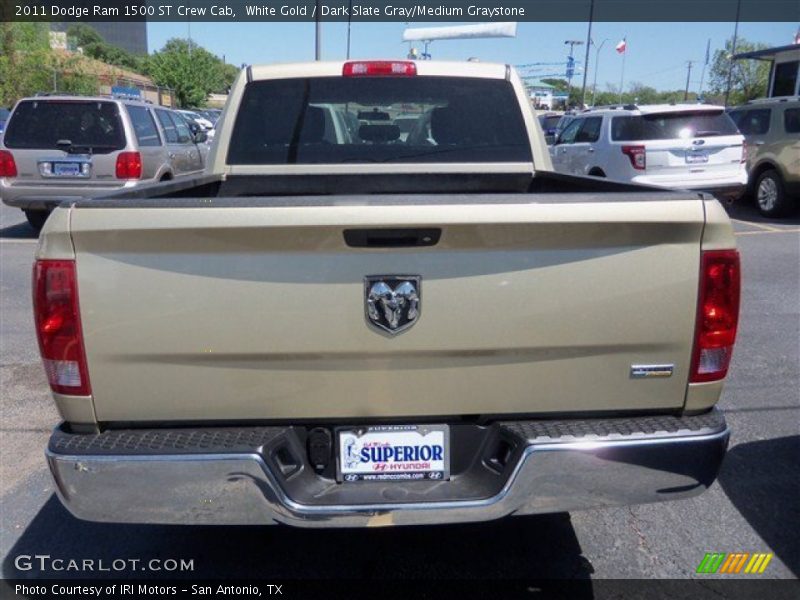 White Gold / Dark Slate Gray/Medium Graystone 2011 Dodge Ram 1500 ST Crew Cab