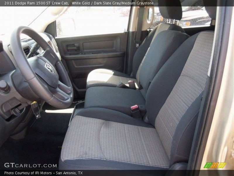 White Gold / Dark Slate Gray/Medium Graystone 2011 Dodge Ram 1500 ST Crew Cab