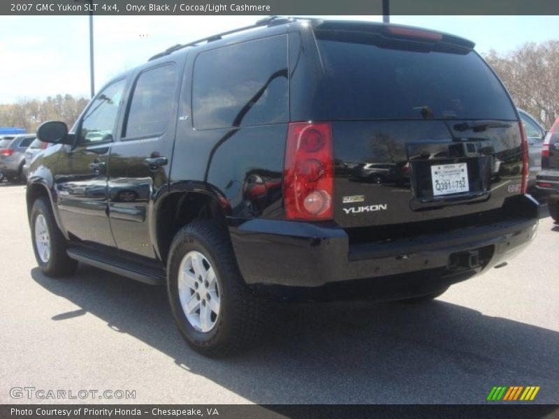 Onyx Black / Cocoa/Light Cashmere 2007 GMC Yukon SLT 4x4