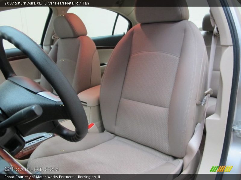 Silver Pearl Metallic / Tan 2007 Saturn Aura XE