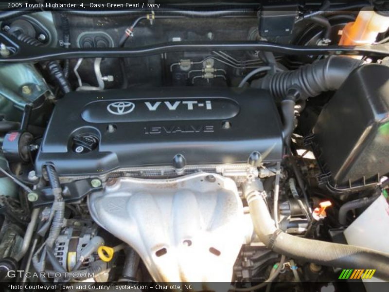 Oasis Green Pearl / Ivory 2005 Toyota Highlander I4