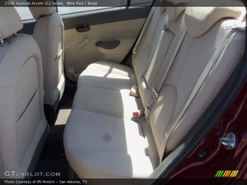 Wine Red / Beige 2008 Hyundai Accent GLS Sedan