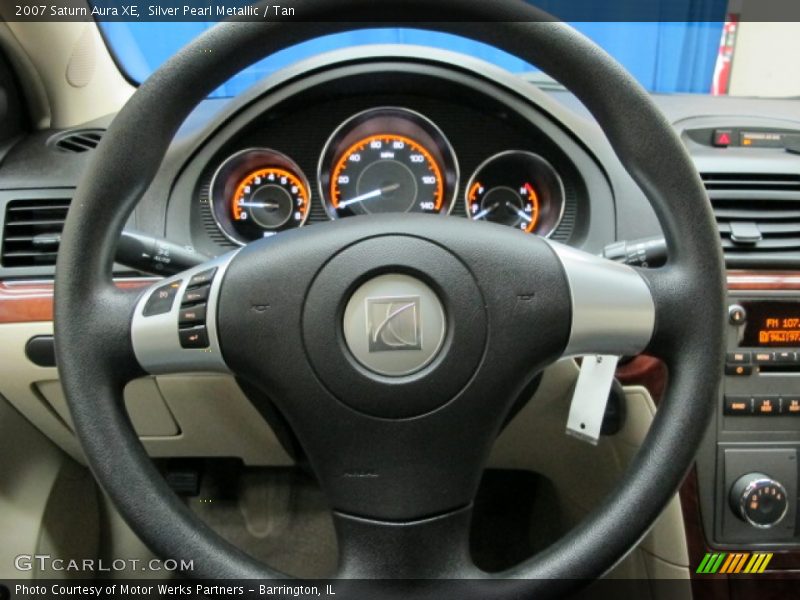 Silver Pearl Metallic / Tan 2007 Saturn Aura XE
