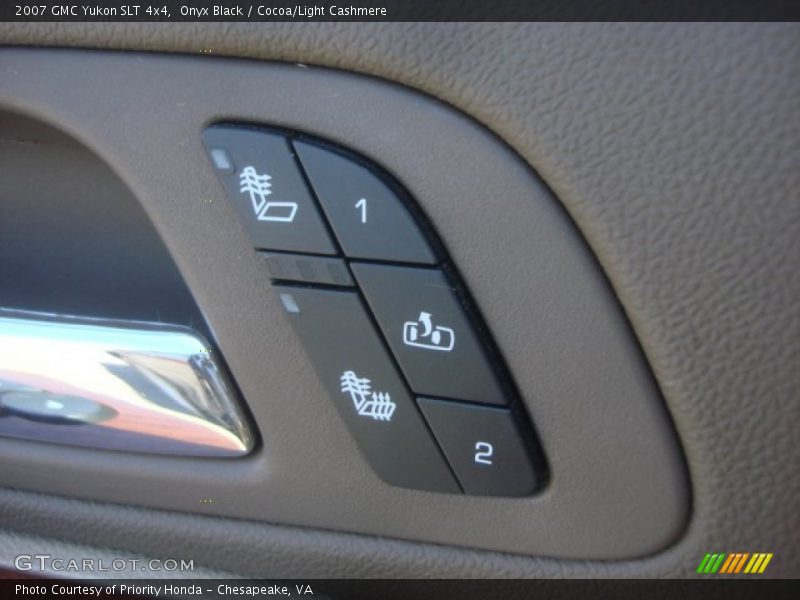 Onyx Black / Cocoa/Light Cashmere 2007 GMC Yukon SLT 4x4