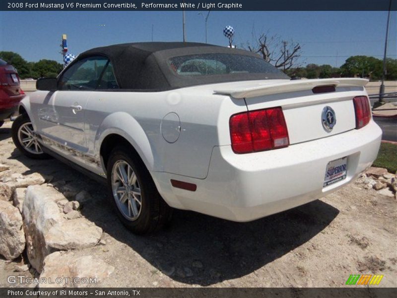 Performance White / Light Graphite 2008 Ford Mustang V6 Premium Convertible