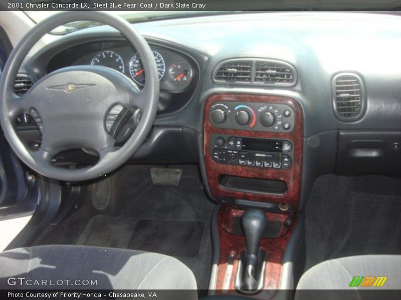 Steel Blue Pearl Coat / Dark Slate Gray 2001 Chrysler Concorde LX