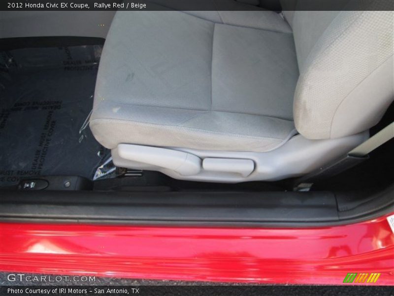 Rallye Red / Beige 2012 Honda Civic EX Coupe
