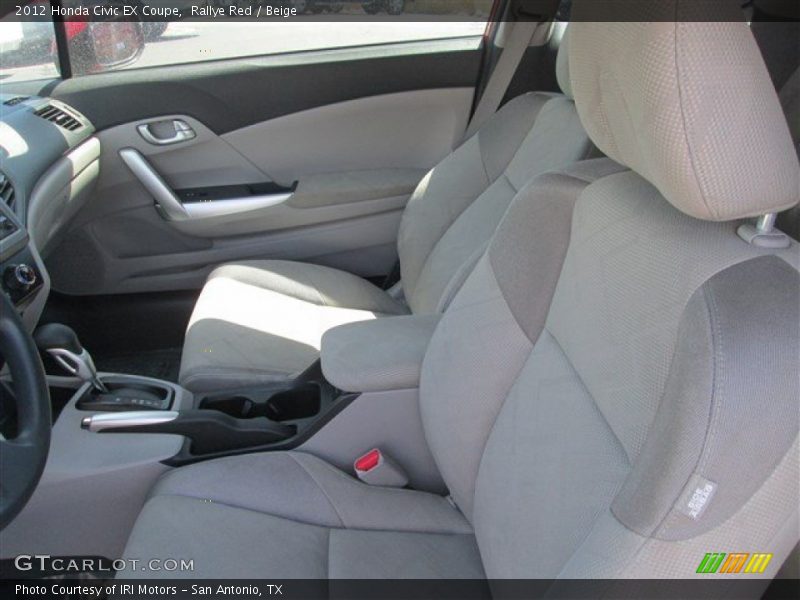 Rallye Red / Beige 2012 Honda Civic EX Coupe
