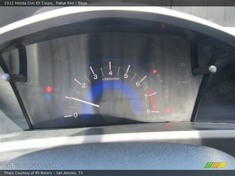 Rallye Red / Beige 2012 Honda Civic EX Coupe