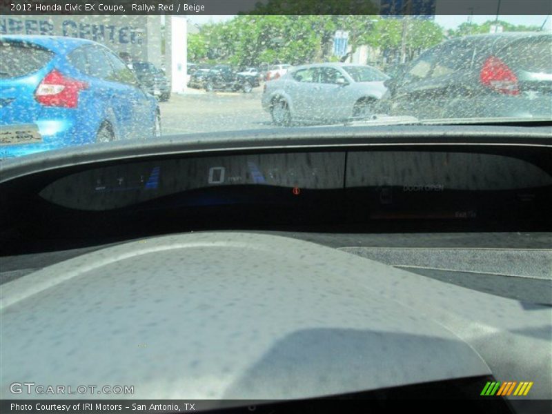 Rallye Red / Beige 2012 Honda Civic EX Coupe