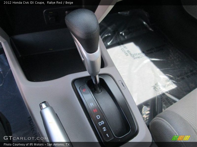 Rallye Red / Beige 2012 Honda Civic EX Coupe